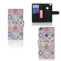 Huawei P8 Lite 2017 Bookcase Tiles Color - thumbnail
