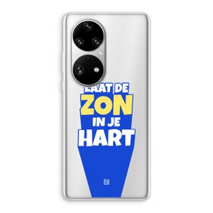 Laat de zon in je hart: Huawei P50 Pro Transparant Hoesje