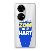Laat de zon in je hart: Huawei P50 Pro Transparant Hoesje
