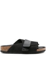 Birkenstock sandales Kyoto en daim - Noir