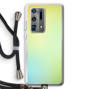 Minty mist pastel: Huawei P40 Pro Plus Transparant Hoesje met koord