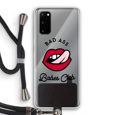 Badass Babes Club: Samsung Galaxy S20 Transparant Hoesje met koord