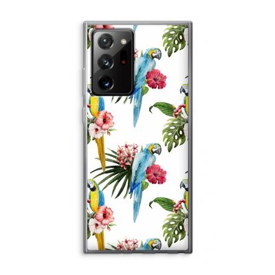 Kleurrijke papegaaien: Samsung Galaxy Note 20 Ultra / Note 20 Ultra 5G Transparant Hoesje