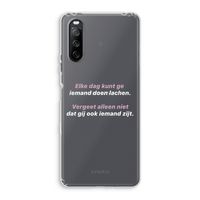 gij zijt ook iemand: Sony Xperia 10 III Transparant Hoesje