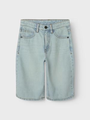 Name it zomer short jongens - vintage licht blauw denim - Nkmryan
