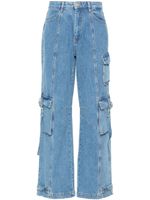 Gestuz pantalon en jean ZoyGZ à poches cargo - Bleu - thumbnail