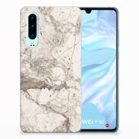 Huawei P30 | TPU | Siliconen hoesje | Marmer Beige