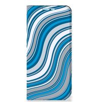 Xiaomi Redmi Note 11/11S Hoesje met Magneet Waves Blue - thumbnail