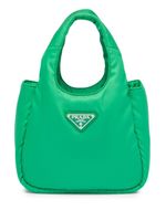 Prada mini sac cabas à design matelassé - Vert