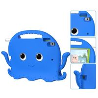 iPad 10.2 2019/2020/2021 Schokbestendige draagtas voor kinderen - Octopus - Blauw - thumbnail