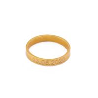 Gegraveerde eigen tekst ring - Stainless steel - Goud - Ringmaat 19