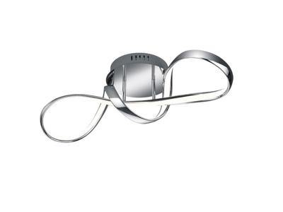 Trio Led plafondlampPerugia chroom - R67091106