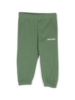 Palm Angels Kids pantalon de jogging en coton à logo imprimé - Vert - thumbnail