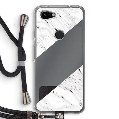 Biggest stripe: Pixel 3a Transparant Hoesje met koord