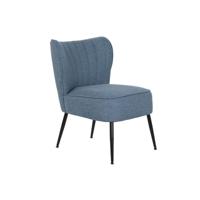 Leunstoel DKD Home Decor Blauw Metaal 55 x 64 x 72,5 cm