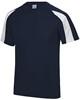 Just Cool JC003J Kids´ Contrast Cool T - French Navy/Arctic White - 5/6 (S)