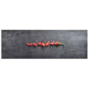 VidaXL Keukenmat wasbaar pepper 45x150 cm