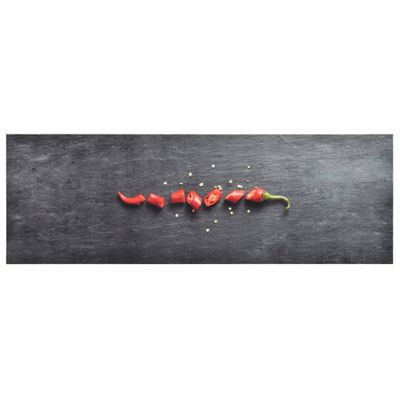 VidaXL Keukenmat wasbaar pepper 45x150 cm