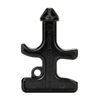 2 stuks buiten noodsituatie sterke zelfverdediging persoonlijke bescherming tactische Security Tool vrouwen vinger Stinger Drill (zwart)