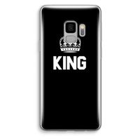 King zwart: Samsung Galaxy S9 Transparant Hoesje