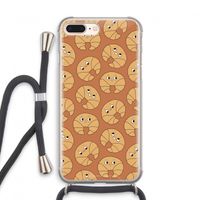 Croissant: iPhone 8 Plus Transparant Hoesje met koord