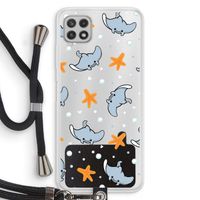 Manta: Samsung Galaxy A22 4G Transparant Hoesje met koord
