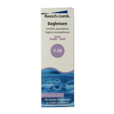 Bausch & Lomb Daglenzen -7.00 30 Stuks Bausch & Lomb Daglenzen -7.00 30 Stuks