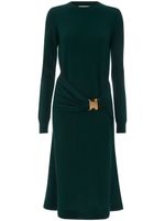 JW Anderson robe mi-longue à détails de boucles - Vert