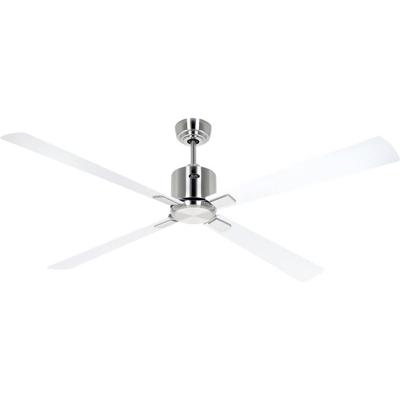 CasaFan ECO NEO III 152 BN-WE/LG WiFi Flügel Weiß/Lichtgrau Plafondventilator Chroom (geborsteld) Met afstandsbediening, Timer, Met wintermodus, Bediening via