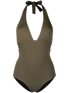 Fisico maillot de bain réversible à col v - Vert