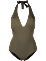 Fisico maillot de bain réversible à col v - Vert