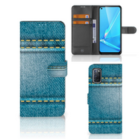 OPPO A72 | OPPO A52 Wallet Case met Pasjes Jeans - thumbnail