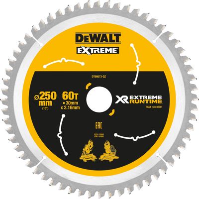 DEWALT Cirkelzaagblad DT99573, 250mm / 30mm