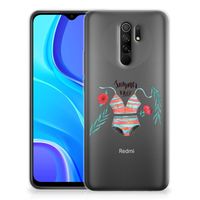 Xiaomi Redmi 9 Telefoonhoesje met Naam Boho Summer - thumbnail