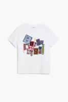T-shirt met korte mouwen patch Botter - WHITE - 7/8