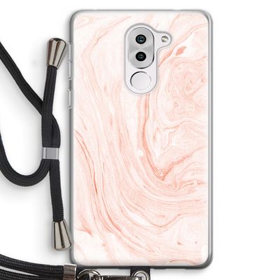 Peach bath: Honor 6X Transparant Hoesje met koord
