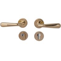 Hardbrass Achterdeurset Silvia compleet SKG*** - PVD messing