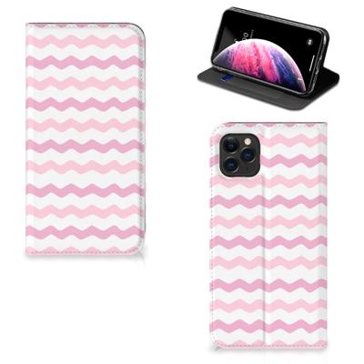 Apple iPhone 11 Pro Max | Hoesje met Magneet | Waves Roze