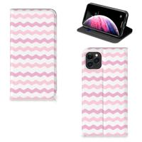 Apple iPhone 11 Pro Max | Hoesje met Magneet | Waves Roze