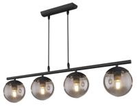 Globo Deisgn hanglamp Blama zwart 4-lichts 15830-4H