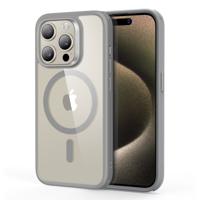 iPhone 15 Pro Max Classic Hybrid Case (HaloLock) - Clear Grey