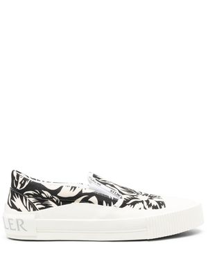 Moncler chaussures de skate à logo - Blanc