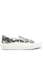 Moncler chaussures de skate à logo - Blanc