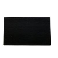 Rechthoekige zwarte houten meubelpoot 9 cm - thumbnail