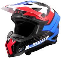 LS2 Helmet x-force galuo white/red/blue size xl