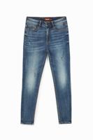 Enkellange skinny jeans - BLUE - 42