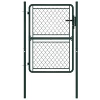 Poort 100x150 cm staal groen - thumbnail