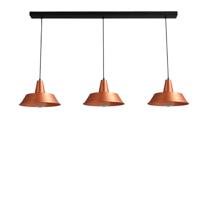 Masterlight Retro eetkamer lamp roodkoperIndustria 3x35 - 2546-55-55-S-130-3