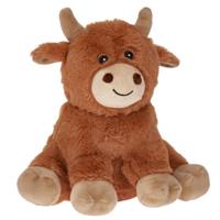 Deurstopper koe - 1 kilo - bruin - polyester - 24 cm - dieren thema deurstoppers Deurstopper koe - 1 kilo - bruin - polyester - 24 cm - dieren thema deurstoppers