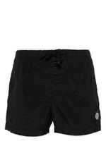 Stone Island short de bain à patch Compass - Noir